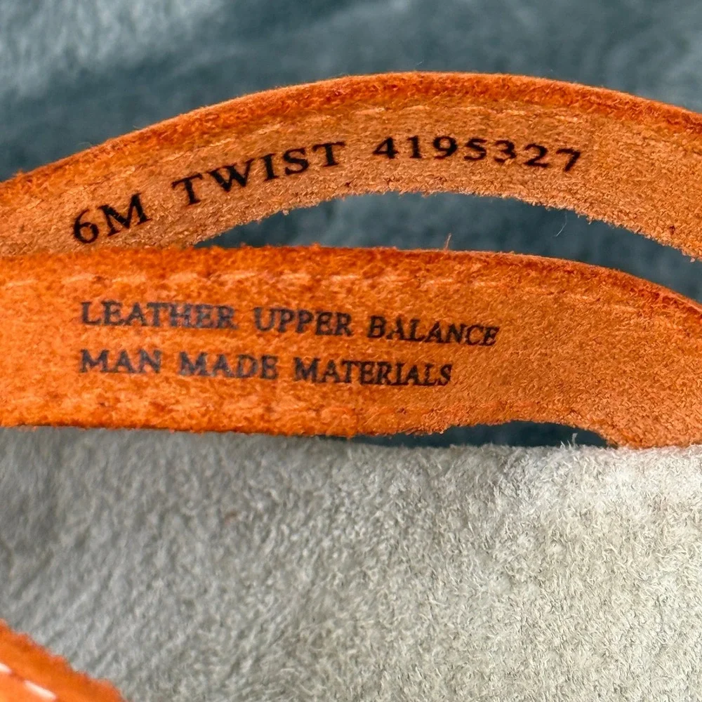 Bass Thong Sandals‎ Women's Orange Braided Strap Comfort Slip On Casual